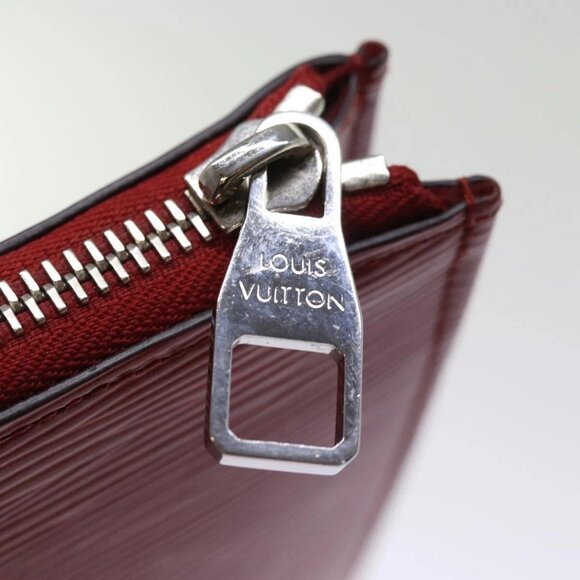 LOUIS VUITTON Epi Pochette Jules PM Clutch Bag Red Car Mine - Picture 8 of 16